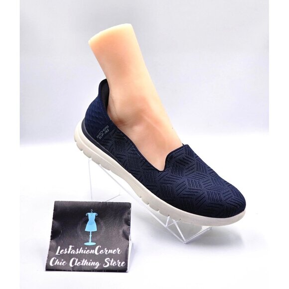 Skechers Women's Navy Blue Performance On-The-Go Flex Slip-On Shoes Sz 11 2516 - Picture 13 of 15